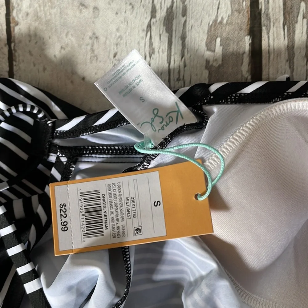 Striped Tankini with Hipster Bikini Bottoms